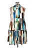 Donna Morgan Graphic Blue Cocktail Dress Size 16 - photo 2