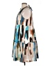 Donna Morgan Graphic Blue Cocktail Dress Size 16 - photo 5