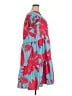 Unbranded 100% Polyester Tropical Blue Casual Dress Size XXL - photo 4