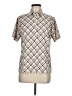 LEON LEVIN Tweed Ivory Short Sleeve Turtleneck Size M - photo 1