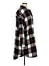 Gap Plaid Black 3/4 Sleeve Button-Down Shirt Size XL - photo 4
