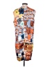 Acne Studios 100% Acetate Print Orange Cocktail Dress Size EU 34 / US 4 - photo 2
