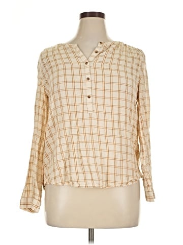Melrose and Market Long Sleeve Button-Down Shirt (view 1)
