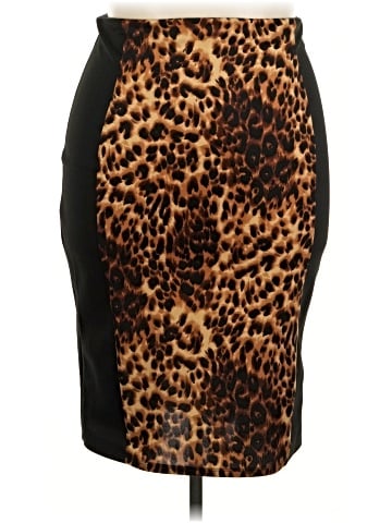 HOT GAL Faux Leather Skirt (view 1)