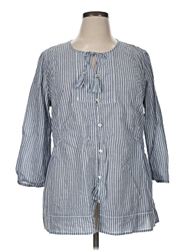 J.Jill 3/4 Sleeve Button-Down Shirt (view 1)