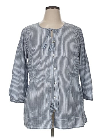 J.Jill 3/4 Sleeve Button-Down Shirt (view 1)