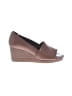 Jack Rogers 100% Leather Brown Wedges Size 7 1/2 - photo 1