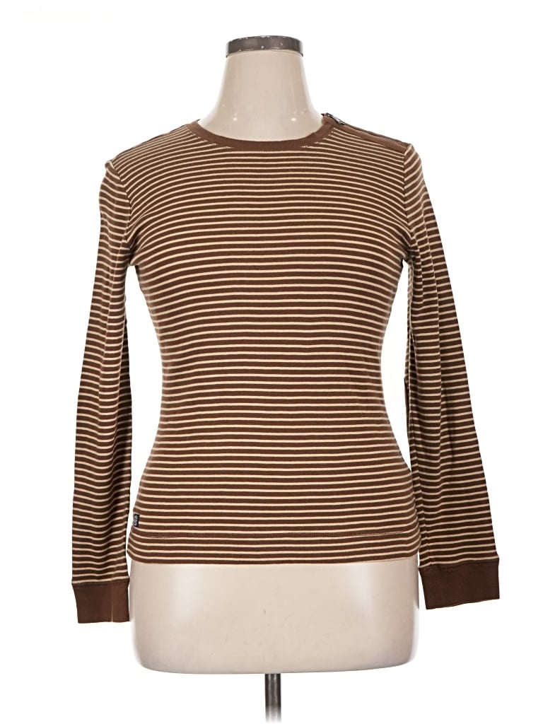 Pre-owned Lauren Jeans Co. Long Sleeve T-shirt In Brown