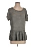 Jun & Ivy Gray Short Sleeve Top Size S - photo 1