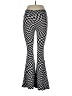 No Boundaries 100% Polyester Houndstooth Black Yoga Pants Size L - photo 2