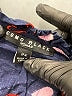 Como Black 100% Rayon Hearts Blue Long Sleeve Blouse Size 2X - photo 7
