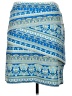 J. McLaughlin Print Blue Casual Skirt Size XL - photo 2