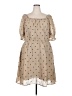 Hayden 100% Polyester Polka Dots Tan Casual Dress Size 3XL - photo 1