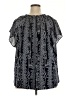 Charter Club 100% Polyester Black Short Sleeve Blouse Size 2X - photo 2