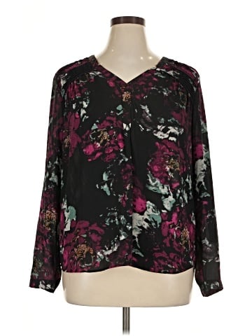 Black Rainn 3/4 Sleeve Blouse (view 1)