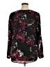 Black Rainn Floral Black 3/4 Sleeve Blouse Size XL - photo 2