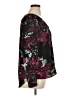 Black Rainn Floral Black 3/4 Sleeve Blouse Size XL - photo 4