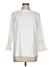 J.Jill Solid White 3/4 Sleeve Blouse Size L - photo 1