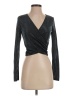 Aqua Silver Long Sleeve Top Size S - photo 1