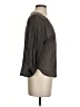 Surf Bazaar 100% Cotton Gray 3/4 Sleeve Blouse Size S - photo 4