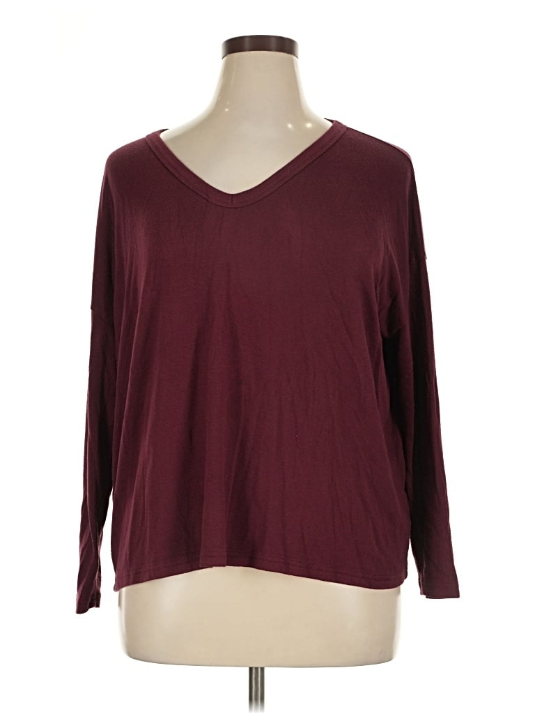 Pre-owned Old Navy Pullover Sweater In Burgundy