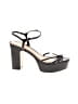 Schutz 100% Leather Black Sandals Size 10 - photo 1