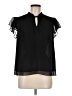 Current Air Black Short Sleeve Blouse Size M - photo 1