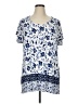 J.Jill Blue Short Sleeve Blouse Size XL (tall) - photo 1