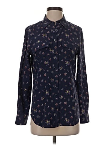 Equipment Long Sleeve Blouse (view 1)