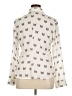Assorted Brands 100% Polyester Print Ivory Long Sleeve Blouse Size XL - photo 2