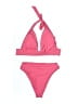 Forever 21 Solid Pink Two Piece Swimsuit Size 0X - photo 1