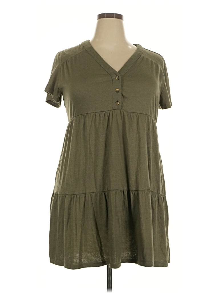 Pre-owned Knox Rose Casual Dress In Green
