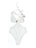 Shade & Shore Solid White One Piece Swimsuit Size XS - photo 2