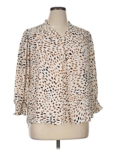 Philosophy Republic Clothing 3/4 Sleeve Blouse (view 1)