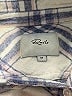 Rails 100% Rayon Plaid Blue 3/4 Sleeve Button-Down Shirt Size M - photo 7