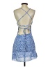 Shein 100% Polyester Hearts Blue Cocktail Dress Size S - photo 2