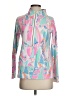 Lilly Pulitzer Floral Graphic Tie-dye Multi Color Pink Pullover Hoodie Size S - photo 1