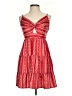 Shein 100% Polyester Hearts Red Cocktail Dress Size S - photo 1