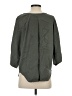 Vetta Gray 3/4 Sleeve Button-Down Shirt Size S - photo 2