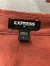 Express Outlet Brown 3/4 Sleeve Button-Down Shirt Size L - photo 3