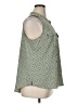 Croft & Barrow 100% Polyester Tweed Green Sleeveless Blouse Size XL - photo 4