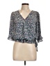 Sienna Sky 100% Polyester Blue 3/4 Sleeve Blouse Size M - photo 1