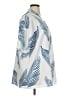 Shein Curve 100% Polyester Tropical Blue White Cardigan Size 16 Plus (2) - photo 4