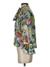 Zara Basic Floral Green 3/4 Sleeve Blouse Size XS - photo 5