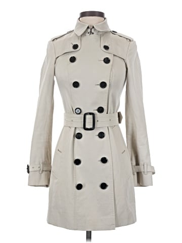 Burberry London Stone Mid-Length Sandringham Trench (view 1)