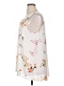 14th & Union 100% Polyester Floral White Sleeveless Blouse Size XL - photo 5
