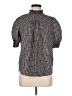 Ann Taylor LOFT Houndstooth Black Short Sleeve Blouse Size M - photo 1