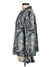 J.Crew 100% Polyester Paisley Blue Long Sleeve Blouse Size L - photo 5