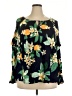 Old Navy 100% Rayon Blue Long Sleeve Blouse Size XXL - photo 1