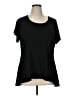 Simonton Says Black Short Sleeve Top Size 1X - photo 1